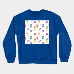 Colorful Cocktails,Drinks,Alcohol,Booze,Tropical Crewneck Sweatshirt